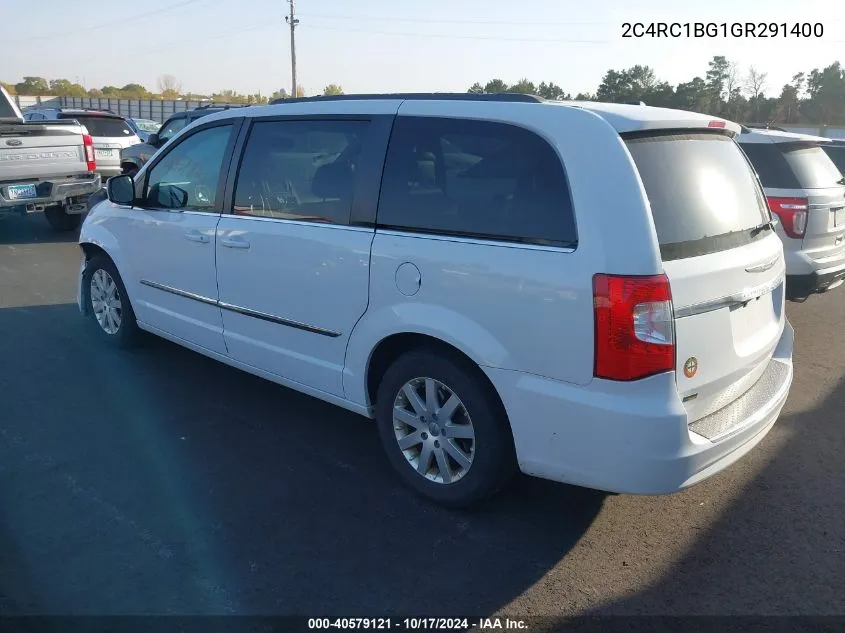 2016 Chrysler Town & Country Touring VIN: 2C4RC1BG1GR291400 Lot: 40579121