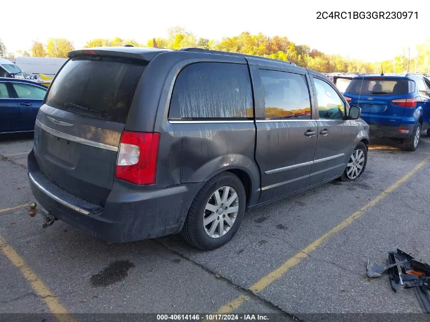 2016 Chrysler Town & Country Touring VIN: 2C4RC1BG3GR230971 Lot: 40614146