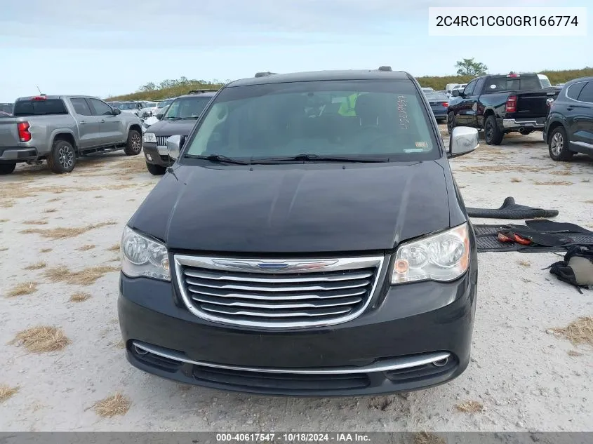 2016 Chrysler Town & Country Touring-L Anniversary Edition VIN: 2C4RC1CG0GR166774 Lot: 40617547