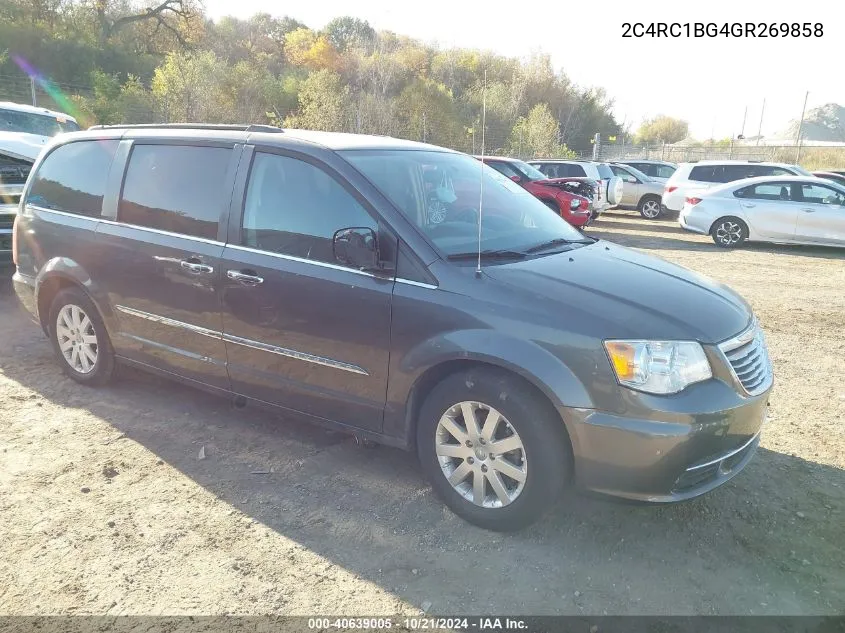 2016 Chrysler Town & Country Touring VIN: 2C4RC1BG4GR269858 Lot: 40639005