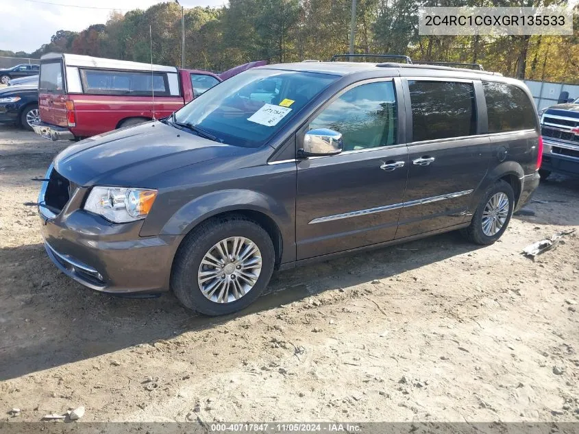 2016 Chrysler Town & Country Touring-L Anniversary Edition VIN: 2C4RC1CGXGR135533 Lot: 40717847