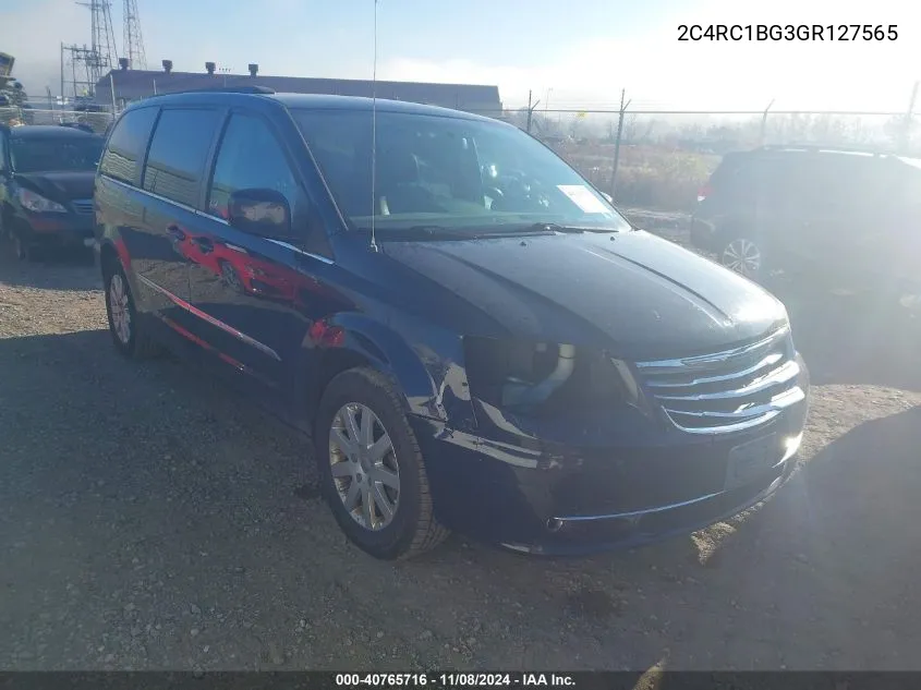 2016 Chrysler Town & Country Touring VIN: 2C4RC1BG3GR127565 Lot: 40765716