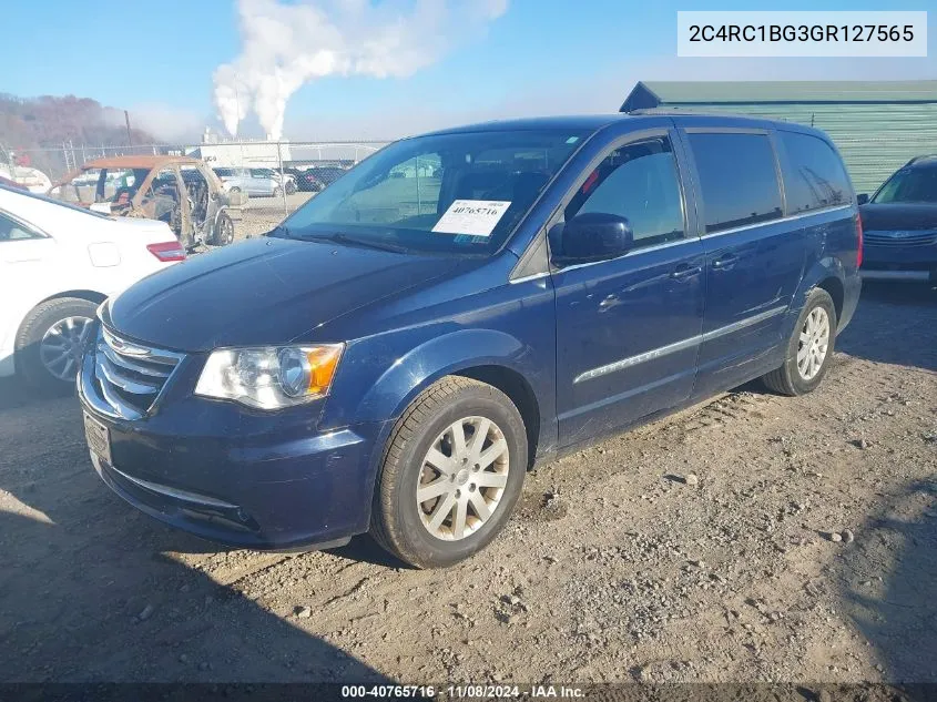 2016 Chrysler Town & Country Touring VIN: 2C4RC1BG3GR127565 Lot: 40765716