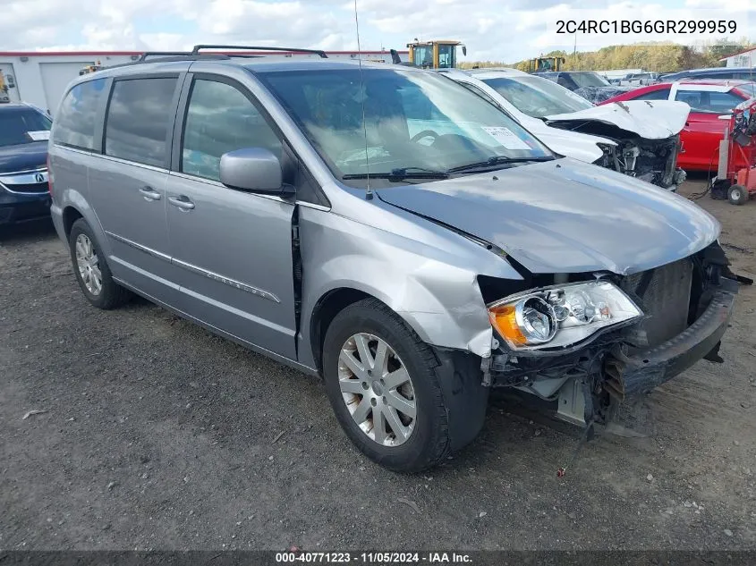 2016 Chrysler Town & Country Touring VIN: 2C4RC1BG6GR299959 Lot: 40771223