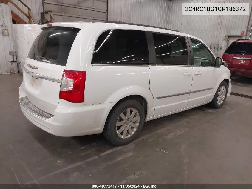 2016 Chrysler Town & Country Touring VIN: 2C4RC1BG1GR186372 Lot: 40772417