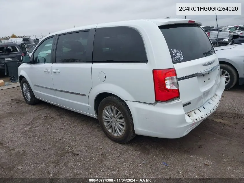 2016 Chrysler Town & Country S VIN: 2C4RC1HG0GR264020 Lot: 40774308