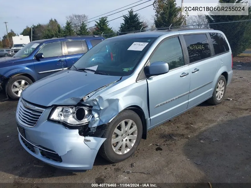 2016 Chrysler Town & Country Touring VIN: 2C4RC1BG6GR255024 Lot: 40776465