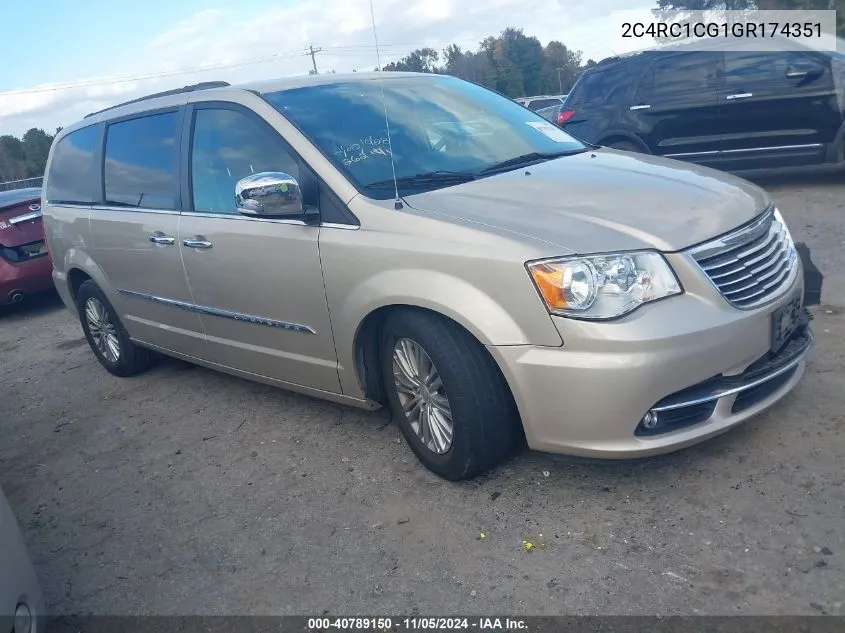 2016 Chrysler Town & Country Touring-L Anniversary Edition VIN: 2C4RC1CG1GR174351 Lot: 40789150