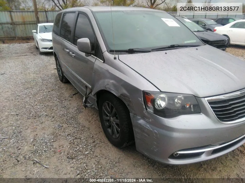 2016 Chrysler Town & Country S VIN: 2C4RC1HG8GR133577 Lot: 40852288