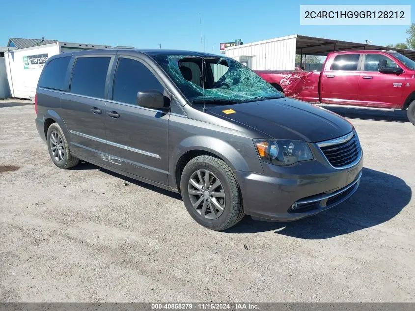 2016 Chrysler Town & Country S VIN: 2C4RC1HG9GR128212 Lot: 40858279