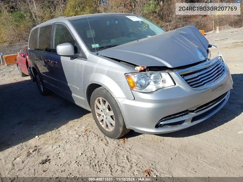 2016 Chrysler Town & Country Touring VIN: 2C4RC1BG3GR207769 Lot: 40871531