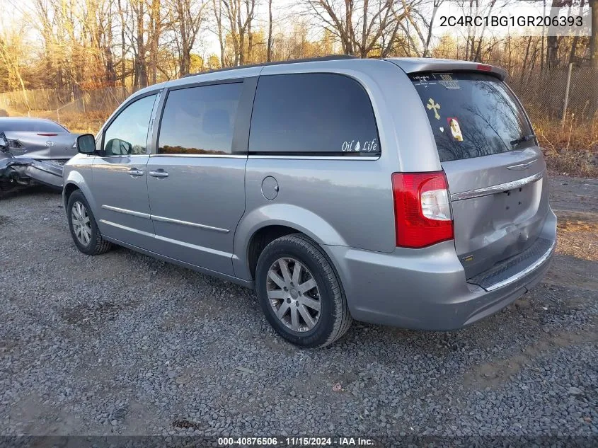 2016 Chrysler Town & Country Touring VIN: 2C4RC1BG1GR206393 Lot: 40876506