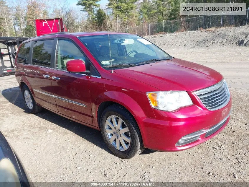 2016 Chrysler Town & Country Touring VIN: 2C4RC1BG8GR121891 Lot: 40887547