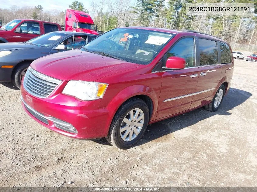 2016 Chrysler Town & Country Touring VIN: 2C4RC1BG8GR121891 Lot: 40887547