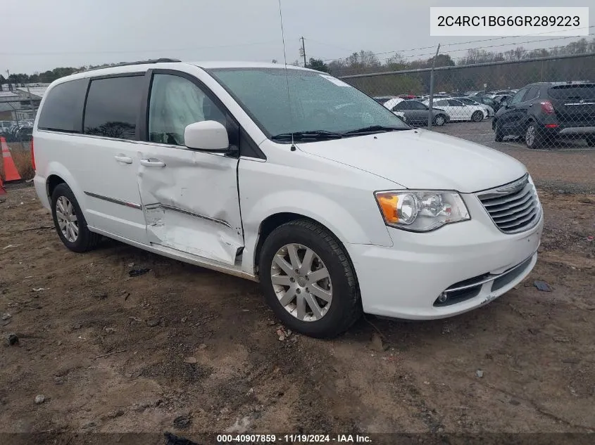 2016 Chrysler Town & Country Touring VIN: 2C4RC1BG6GR289223 Lot: 40907859