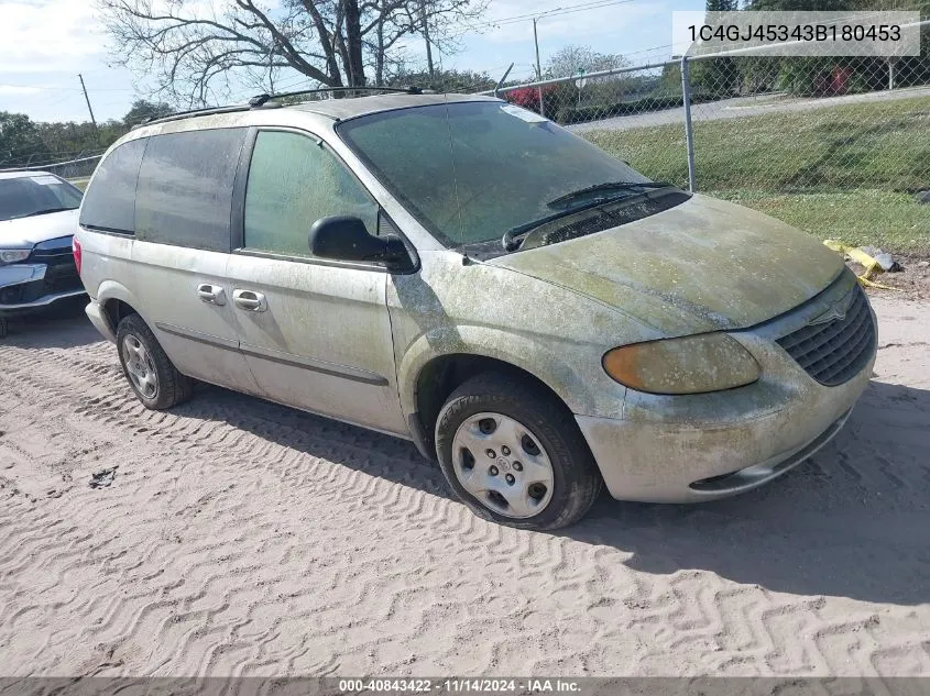 2003 Chrysler Voyager Lx VIN: 1C4GJ45343B180453 Lot: 40843422