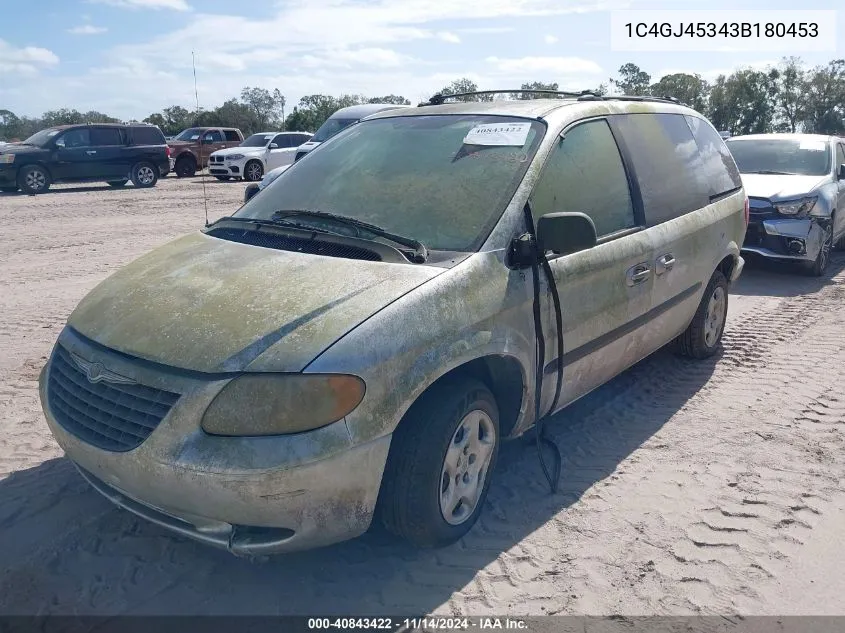 2003 Chrysler Voyager Lx VIN: 1C4GJ45343B180453 Lot: 40843422