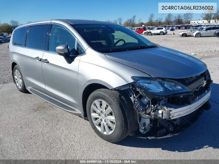 2020 Chrysler Voyager L VIN: 2C4RC1AG6LR236002 Lot: 40899124