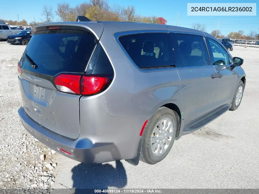 2020 Chrysler Voyager L VIN: 2C4RC1AG6LR236002 Lot: 40899124