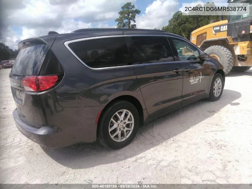 2021 Chrysler Voyager Lxi VIN: 2C4RC1DG6MR538774 Lot: 40159189