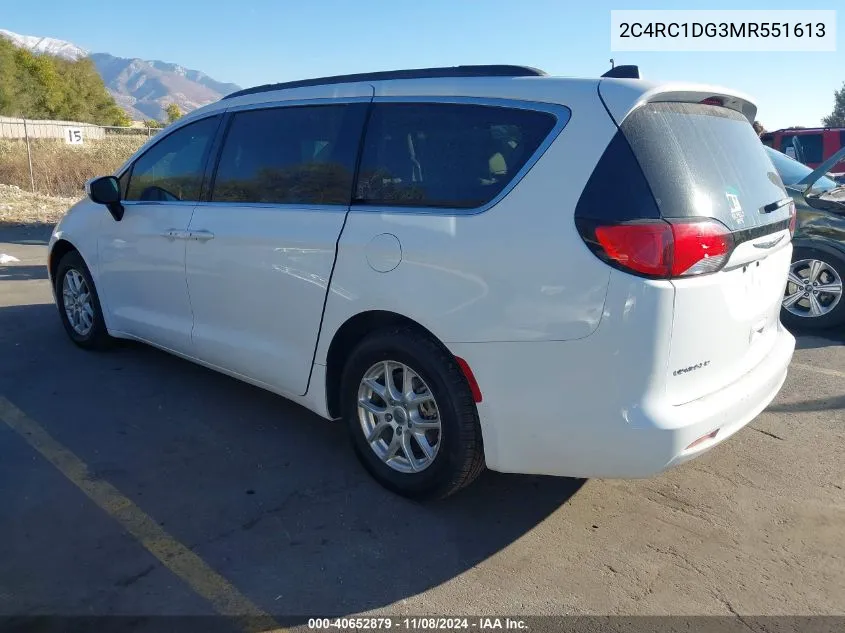 2021 Chrysler Voyager Lxi VIN: 2C4RC1DG3MR551613 Lot: 40652879