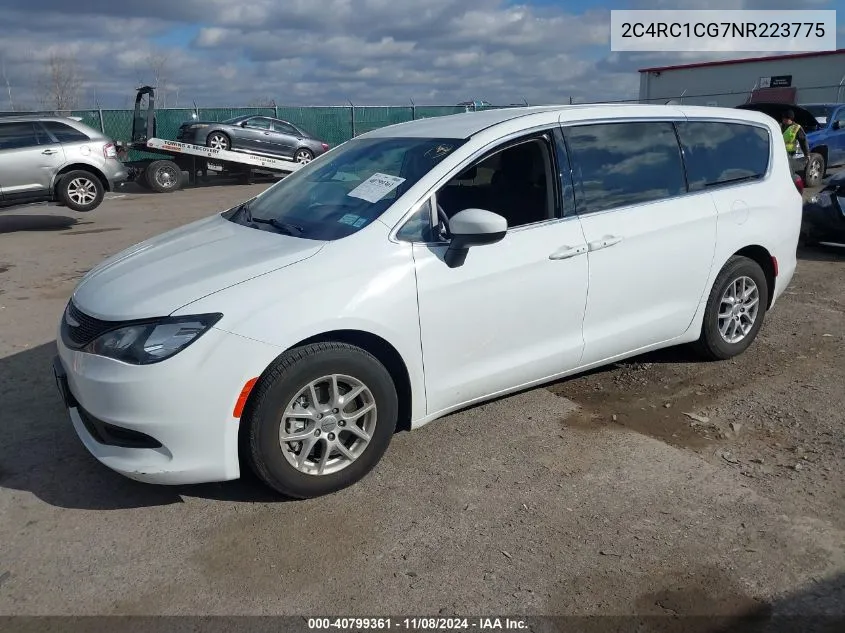 2022 Chrysler Voyager Lx VIN: 2C4RC1CG7NR223775 Lot: 40799361