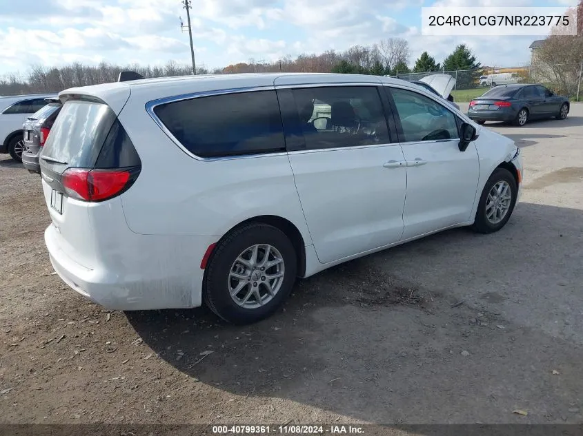 2022 Chrysler Voyager Lx VIN: 2C4RC1CG7NR223775 Lot: 40799361