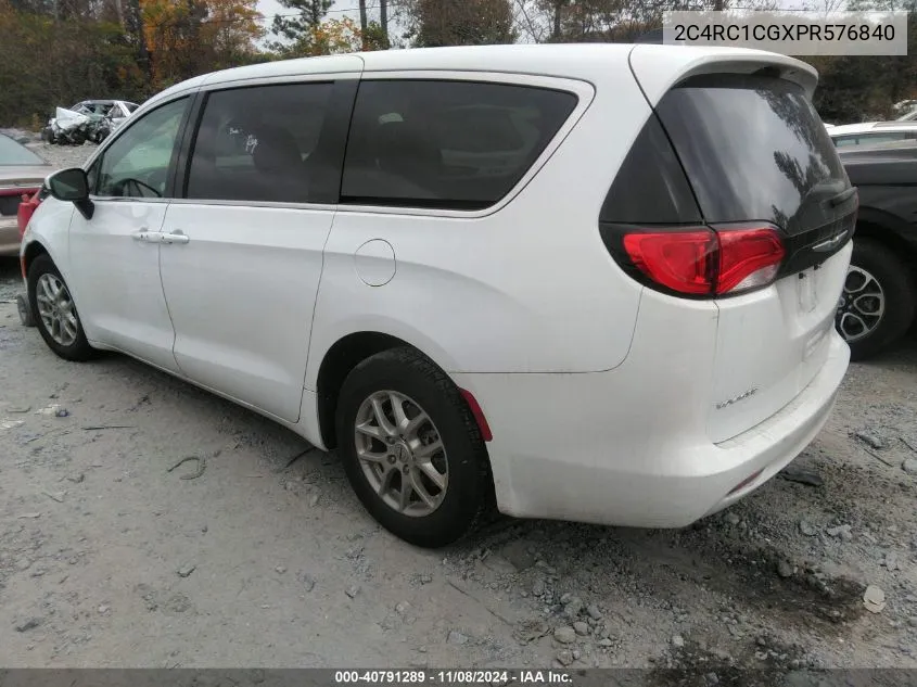 2023 Chrysler Voyager Lx VIN: 2C4RC1CGXPR576840 Lot: 40791289