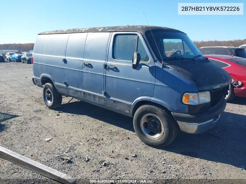 1997 Dodge Ram Van 2500 Commercial VIN: 2B7HB21Y8VK572226 Lot: 40805266