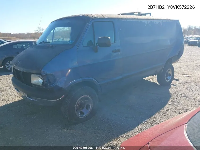 1997 Dodge Ram Van 2500 Commercial VIN: 2B7HB21Y8VK572226 Lot: 40805266