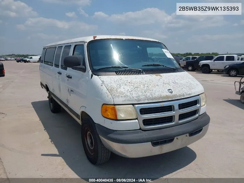 1998 Dodge Ram Wagon 3500 Value VIN: 2B5WB35Z9WK135393 Lot: 40040435