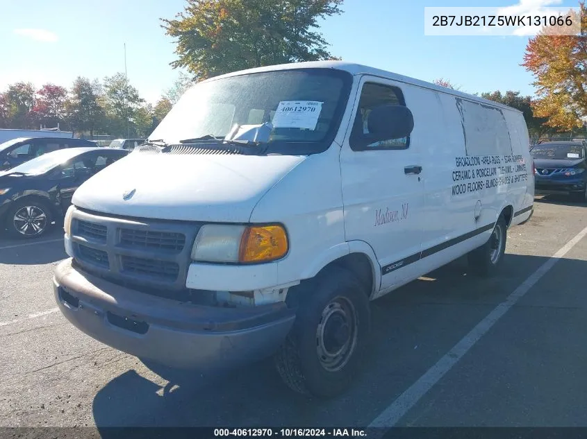 1998 Dodge Ram Van 2500 Commercial/Commercial Maxi/Conversion VIN: 2B7JB21Z5WK131066 Lot: 40612970