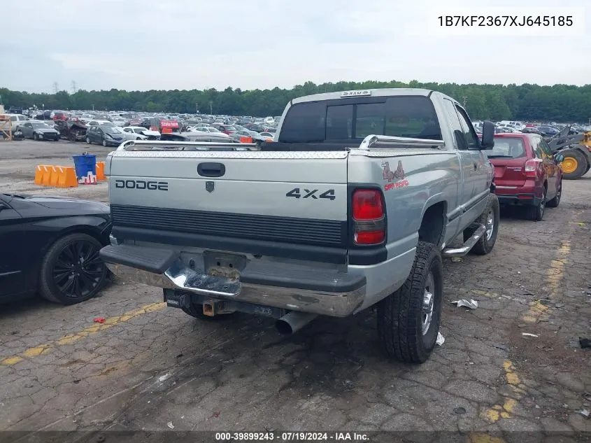 1999 Dodge Ram 2500 St VIN: 1B7KF2367XJ645185 Lot: 39899243