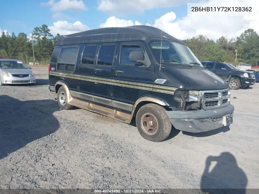 2002 Dodge Ram Van 1500 Conversion VIN: 2B6HB11Y72K128362 Lot: 40749490