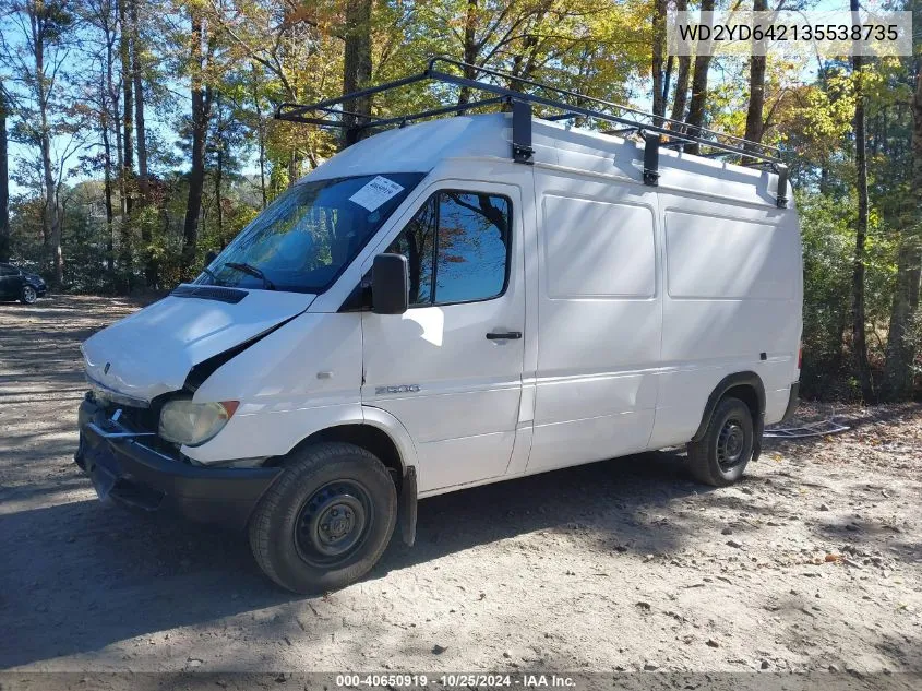 2003 Dodge Sprinter Van 2500 High Ceiling/Super High Ceiling VIN: WD2YD642135538735 Lot: 40650919