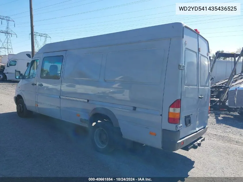 2003 Dodge Sprinter Van 3500 Super High Ceiling VIN: WD2YD541435436525 Lot: 40661854