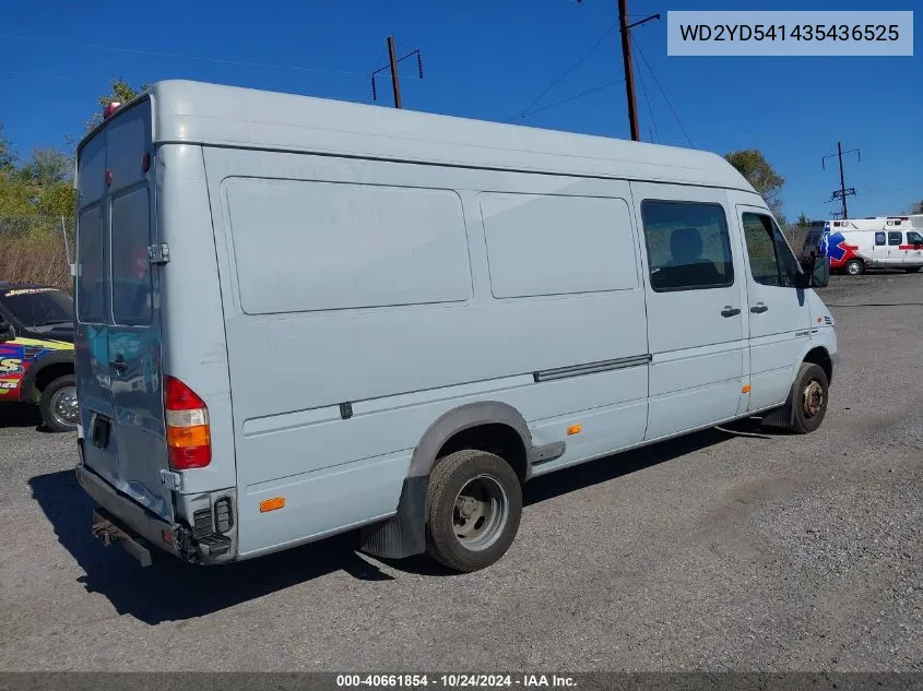 2003 Dodge Sprinter Van 3500 Super High Ceiling VIN: WD2YD541435436525 Lot: 40661854