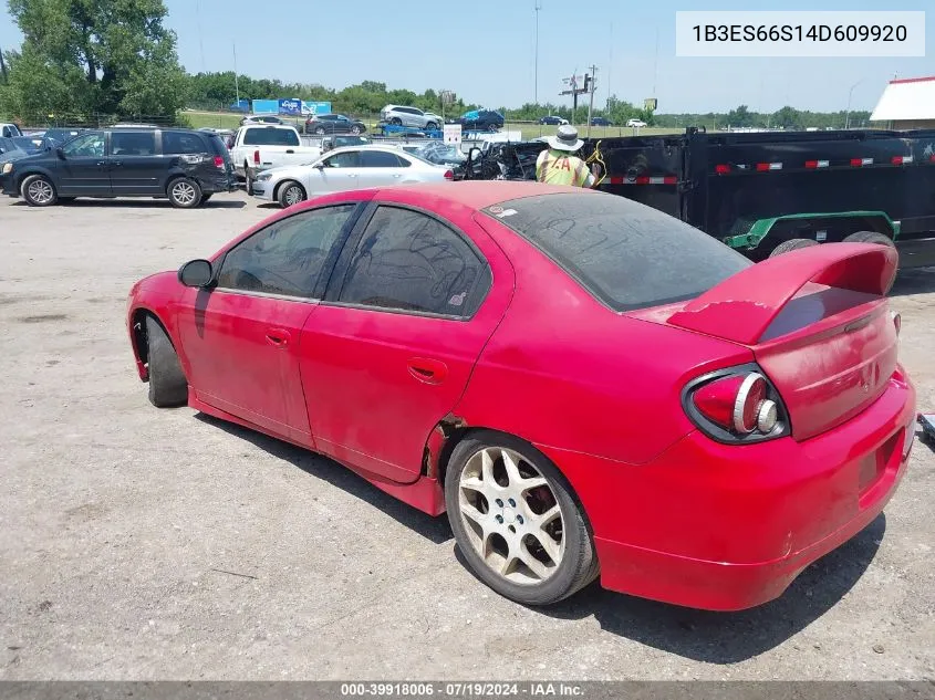 1B3ES66S14D609920 2004 Dodge Srt4