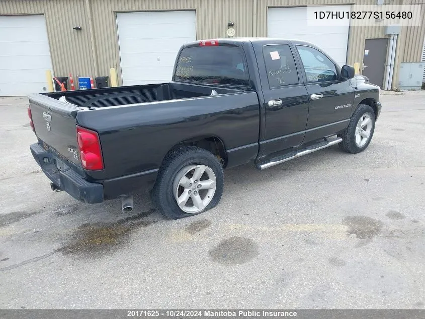 1D7HU18277S156480 2007 Dodge Ram 1500 St Quad Cab