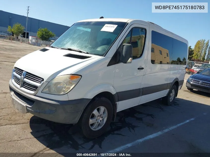 2007 Dodge Sprinter Wagon 2500 VIN: WD8PE745175180783 Lot: 40642691