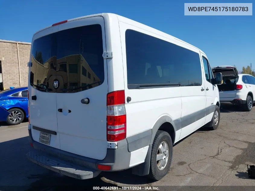 2007 Dodge Sprinter Wagon 2500 VIN: WD8PE745175180783 Lot: 40642691