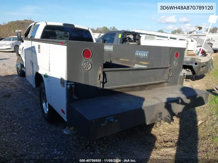 2007 Dodge Ram 3500 Hd Chassis St/Slt/Laramie VIN: 3D6WH48A87G789120 Lot: 40798855