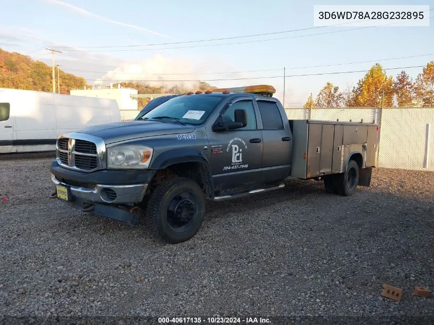 2008 Dodge Ram 5500 Hd Chassis St/Slt/Laramie VIN: 3D6WD78A28G232895 Lot: 40617135