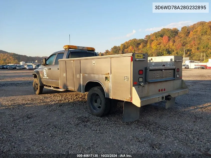 2008 Dodge Ram 5500 Hd Chassis St/Slt/Laramie VIN: 3D6WD78A28G232895 Lot: 40617135