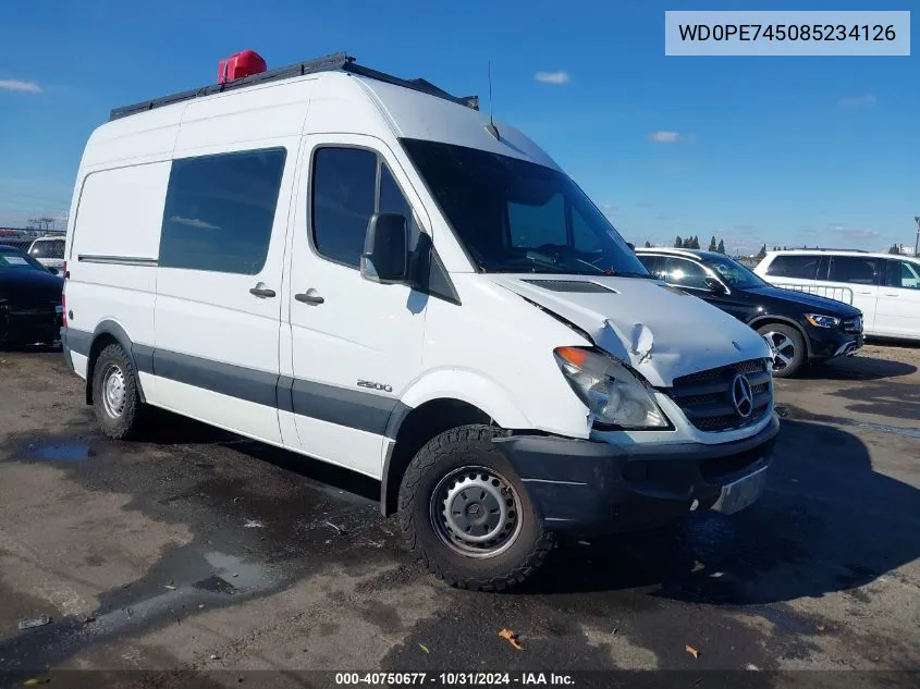 2008 Dodge Sprinter Van 2500 VIN: WD0PE745085234126 Lot: 40750677