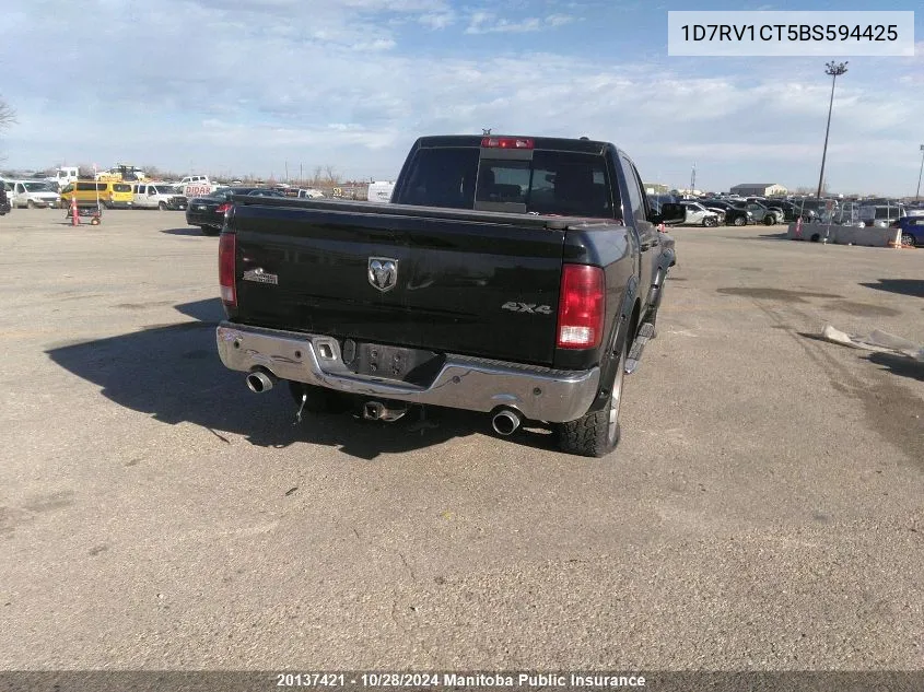 1D7RV1CT5BS594425 2011 Dodge Ram 1500 Big Horn Crew Cab