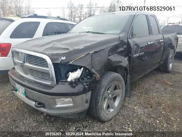 1D7RV1GT6BS529061 2011 Dodge Ram 1500 Slt Quad Cab