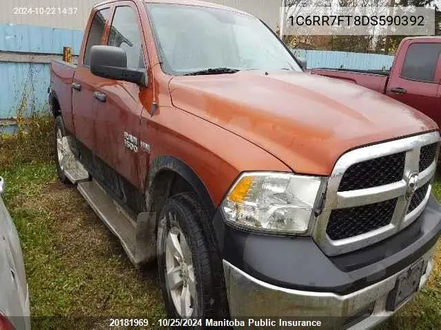 1C6RR7FT8DS590392 2013 Dodge Ram 1500 St Quad Cab