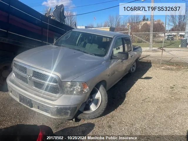 2015 Dodge Ram 1500 Slt Crew Cab VIN: 1C6RR7LT9FS532637 Lot: 20178502