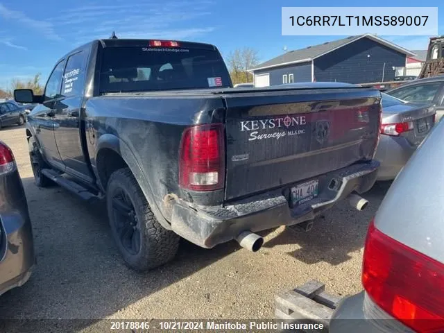 2021 Dodge Ram 1500 Slt Crew Cab VIN: 1C6RR7LT1MS589007 Lot: 20178846